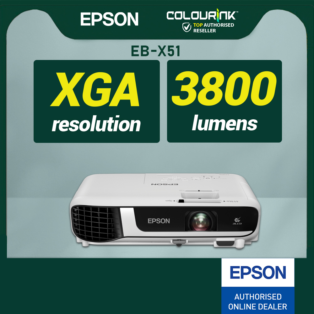 Epson Projector EB-E01 EB-X51 EB-X06 EB-W51 EB-W06 WXGA WUXGA Lumens High Brightness Resolution Wireless