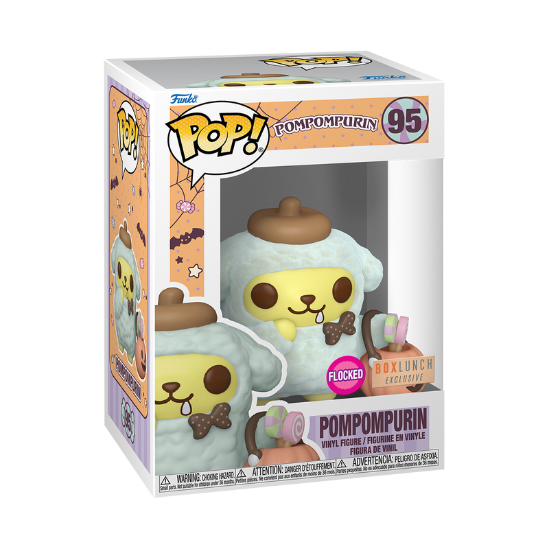 📦訂購 美國代購 Funko POP! Sanrio Pompompurin with Pumpkin Bucket (Flocked) Figure 布丁狗 植絨款 模型