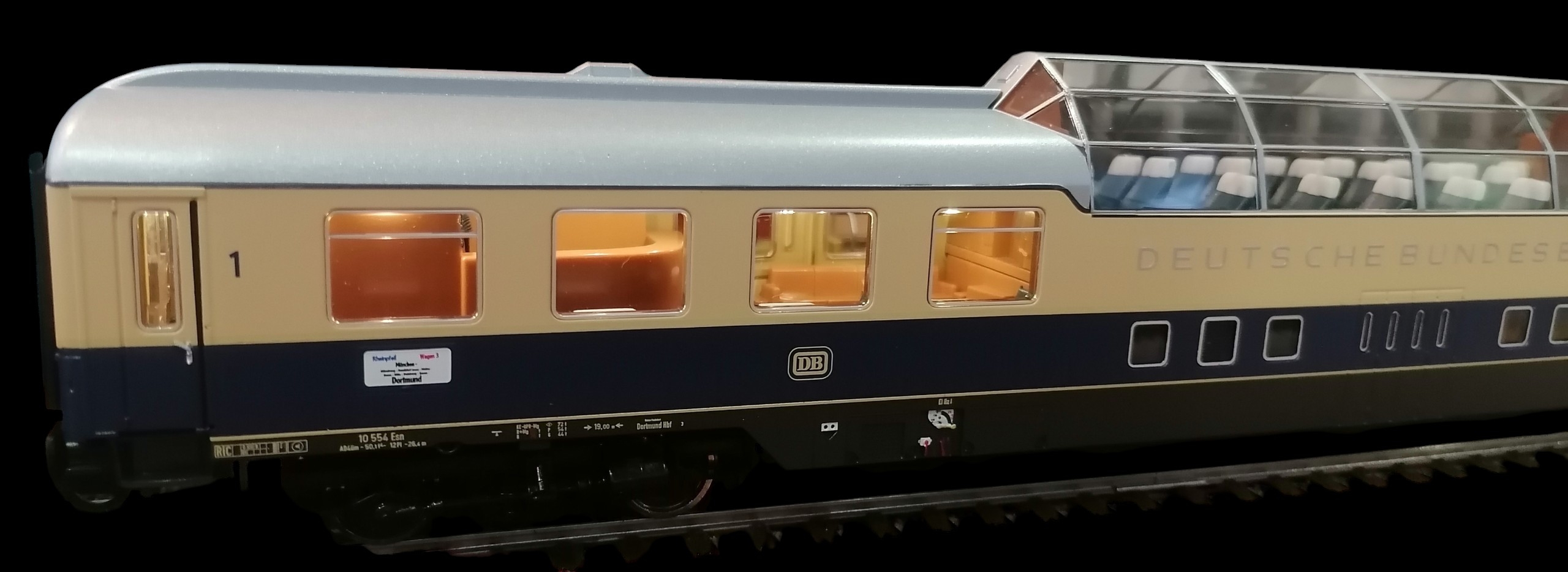 ROCO 74048 HO F-Zug F 21 „Rheinpfeil“ der Deutschen Bundesbahn