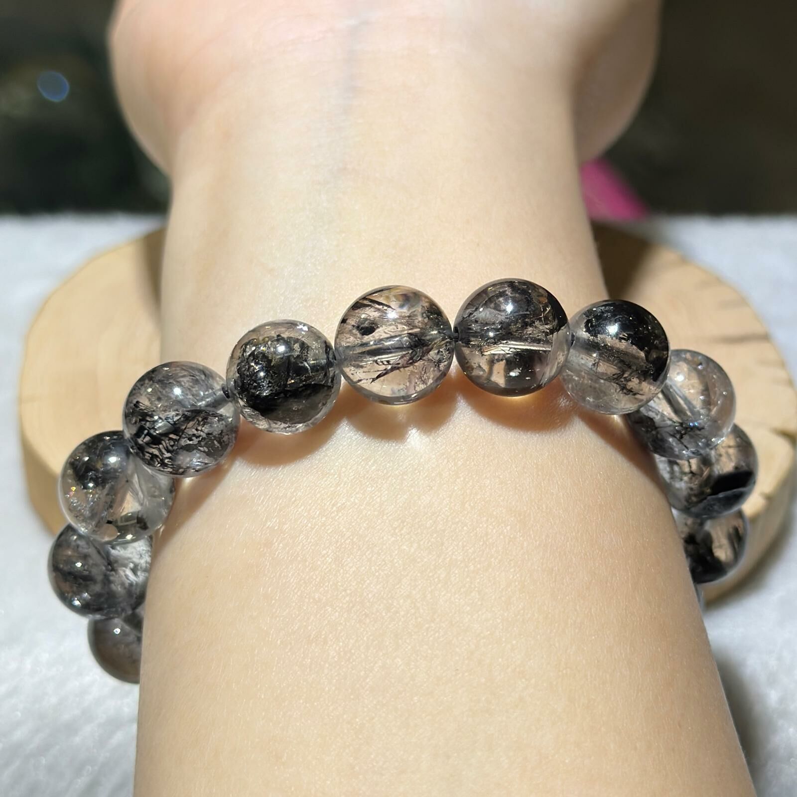 黑閃靈鑽手串 11.5 mm +/-