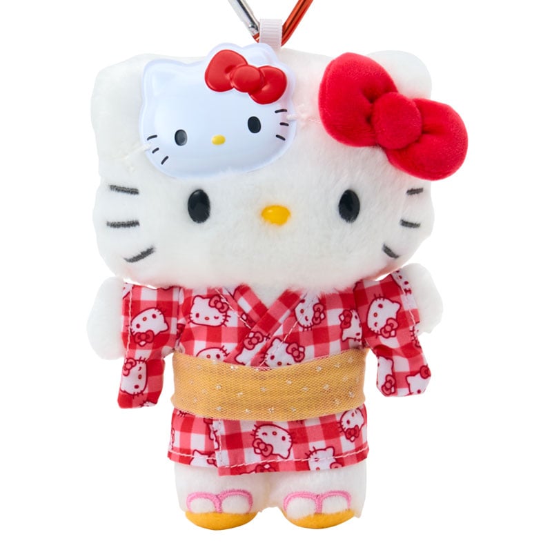 現貨｜Sanrio Hello Kitty 夏日祭典系列 日版 吊飾 毛公仔 連心形扣 (04182-3)