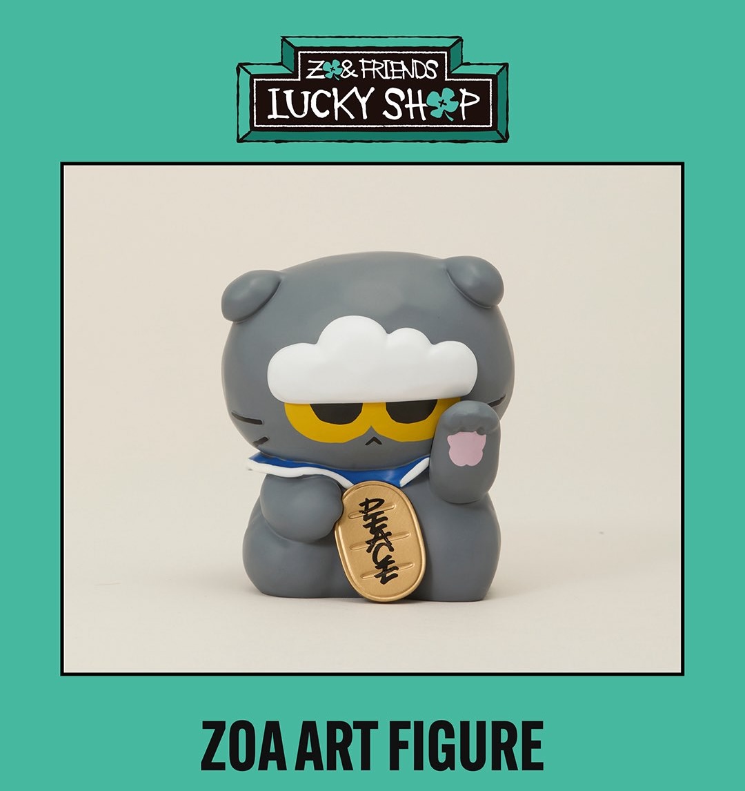 📦訂購 韓國代購 ZO&FRIENDS ZOA ART FIGURE 灰貓藝術模型