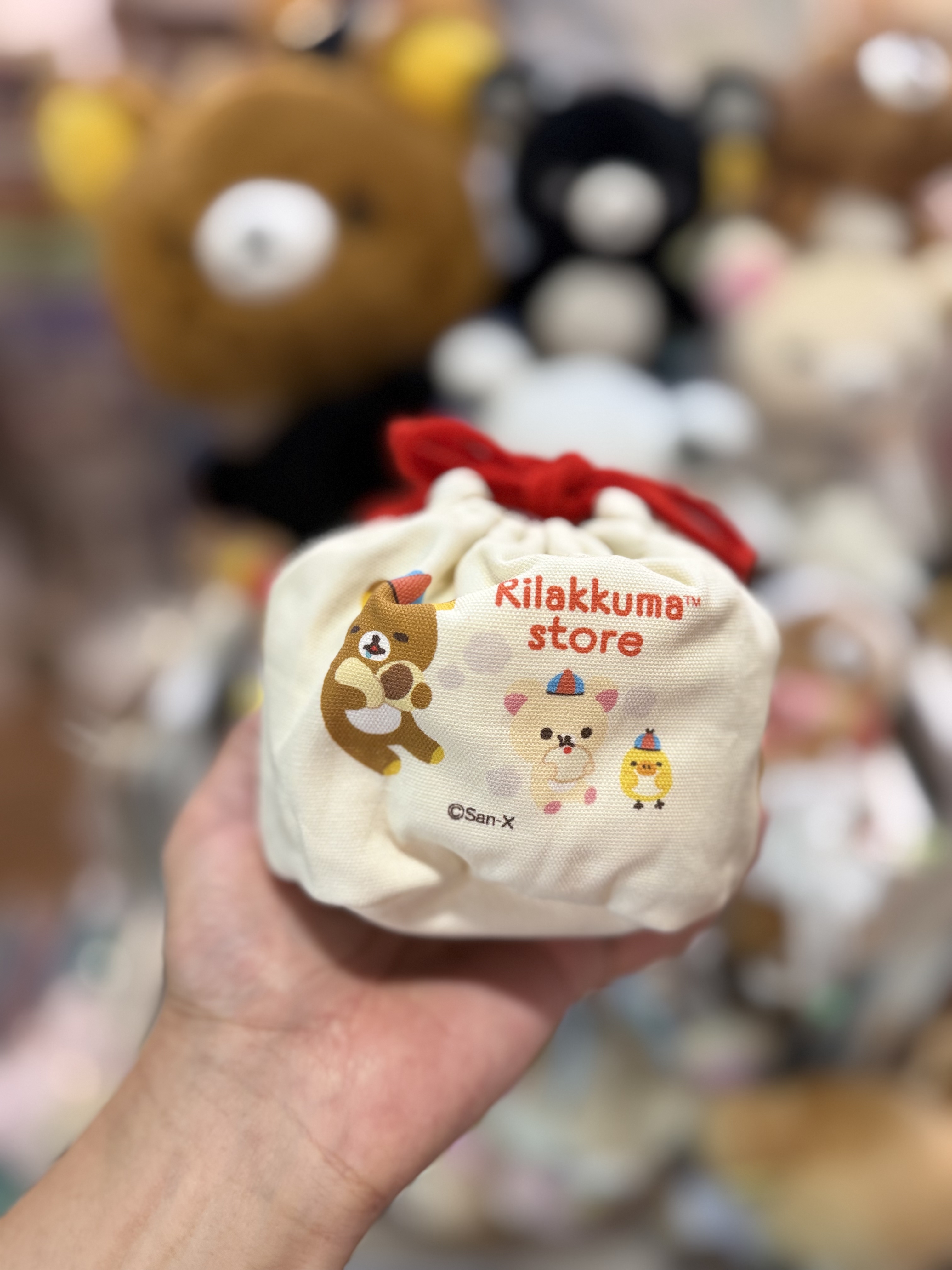 《現貨》全新日本Rilakkuma神戶/橫濱專店限定中華造型索袋