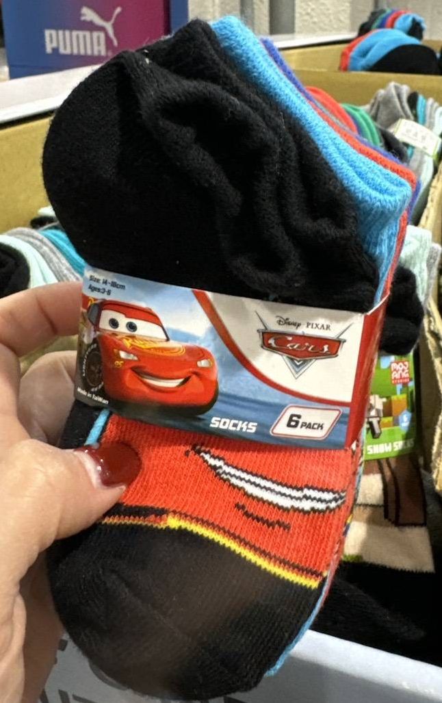 Disney CARS 兒童襪 6對 - 04260253