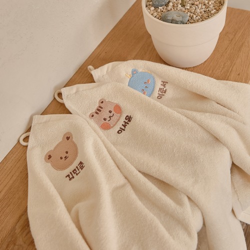 DOTTODOT 有機棉掛鉤毛巾 - 姓名訂製有機棉掛鉤毛巾