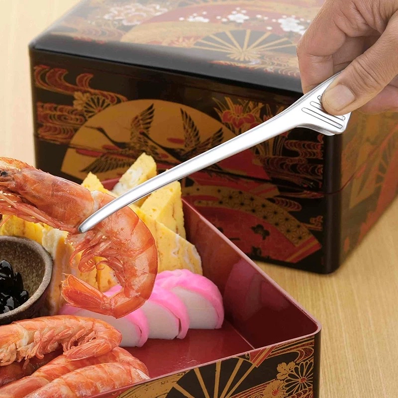 日本下村多用途不銹鋼燒烤鉗子