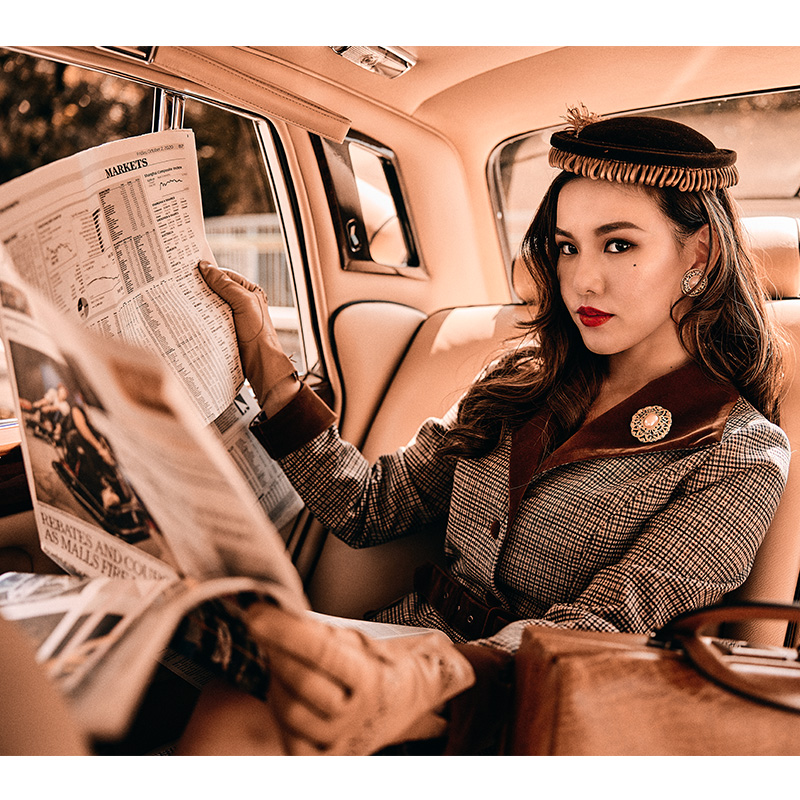 (Ready/Custom-Made) 1950s Inspired Lady Sherlock Princess Coat Dress (FM198)