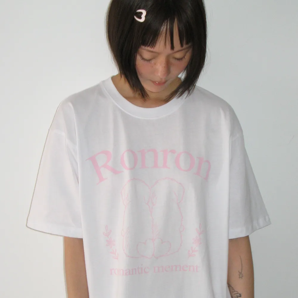 [RONRON] PUPPY TAILS BASIC FIT T SHIRT (2色)