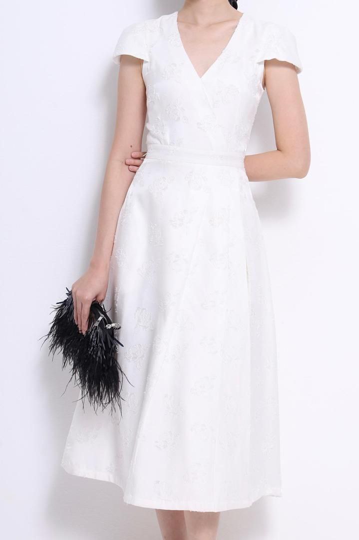 V领修身连身裙 2139