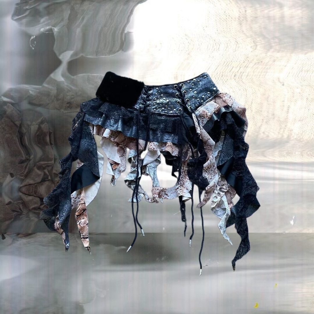 Classic Cyberpunk Handmade Skirt