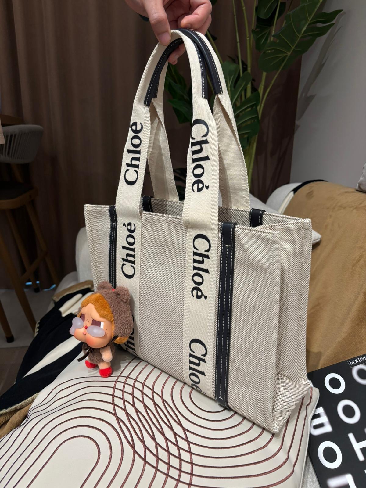 Chloe woody medium tote   100%Authentic ,92%new ✅Dust bag