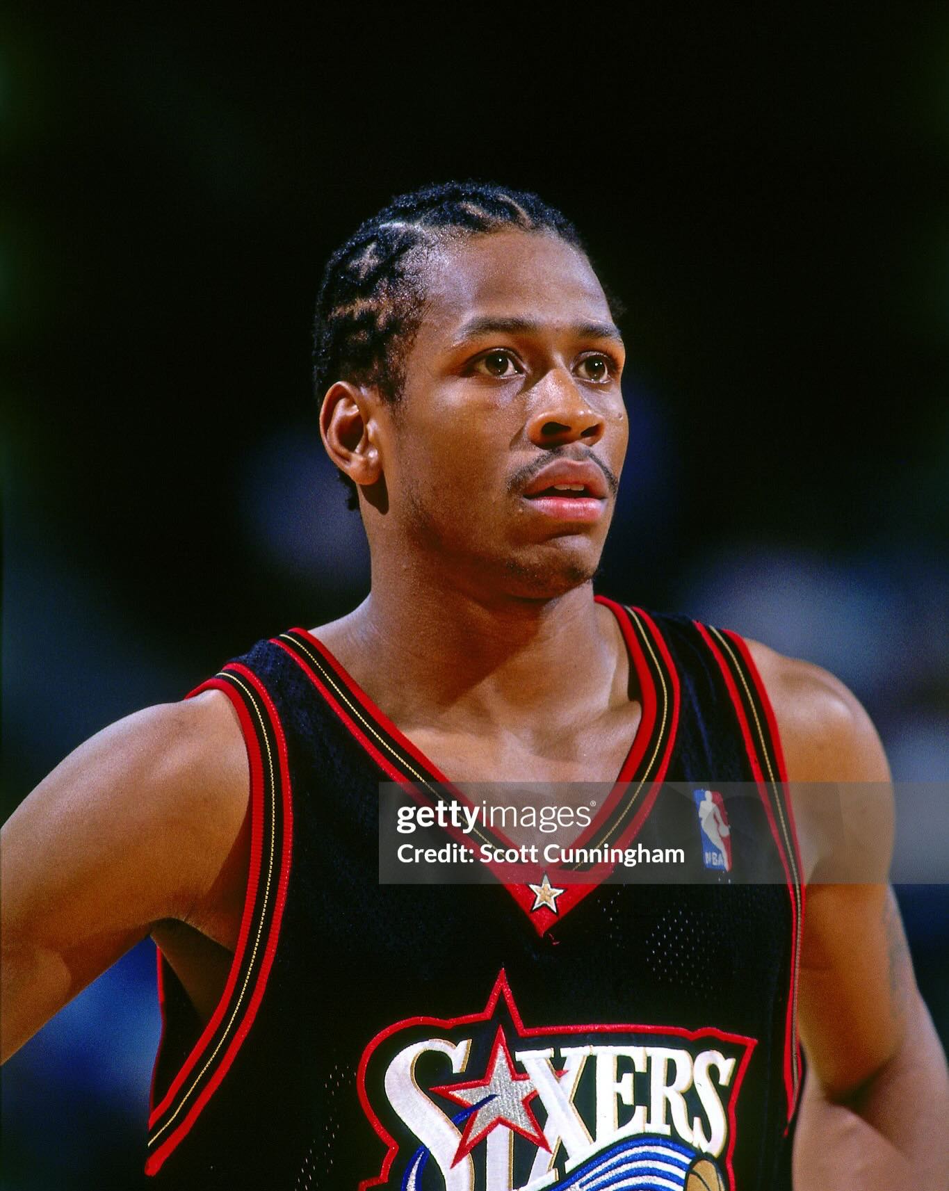 🌟M&N Allen Iverson Sixers 1997-98 Sw jersey