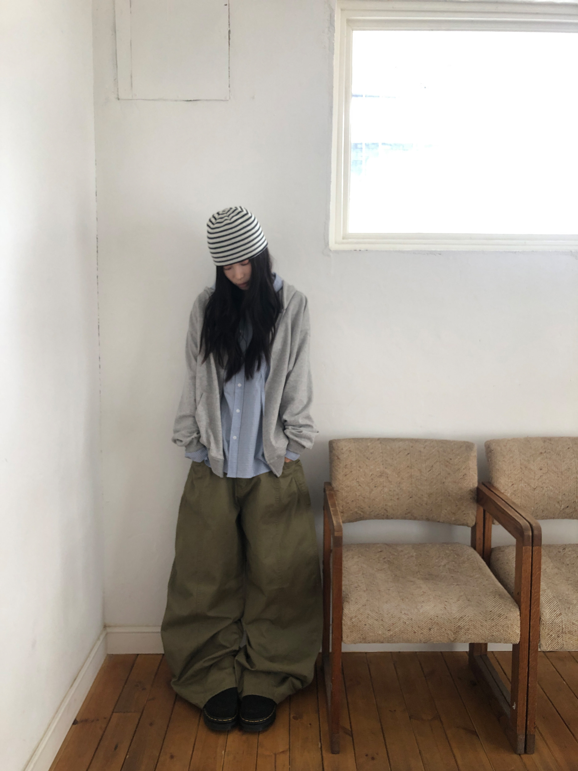 Side Pocket Wide-Leg Pants