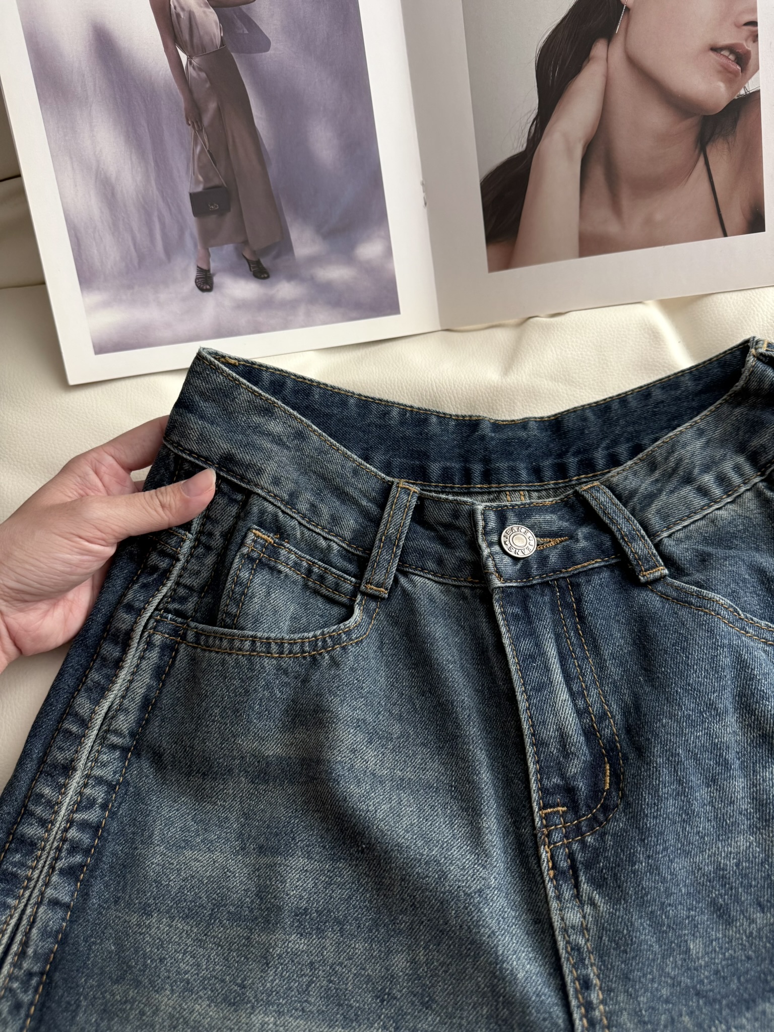 Arrow Straight Leg Jeans | Blue