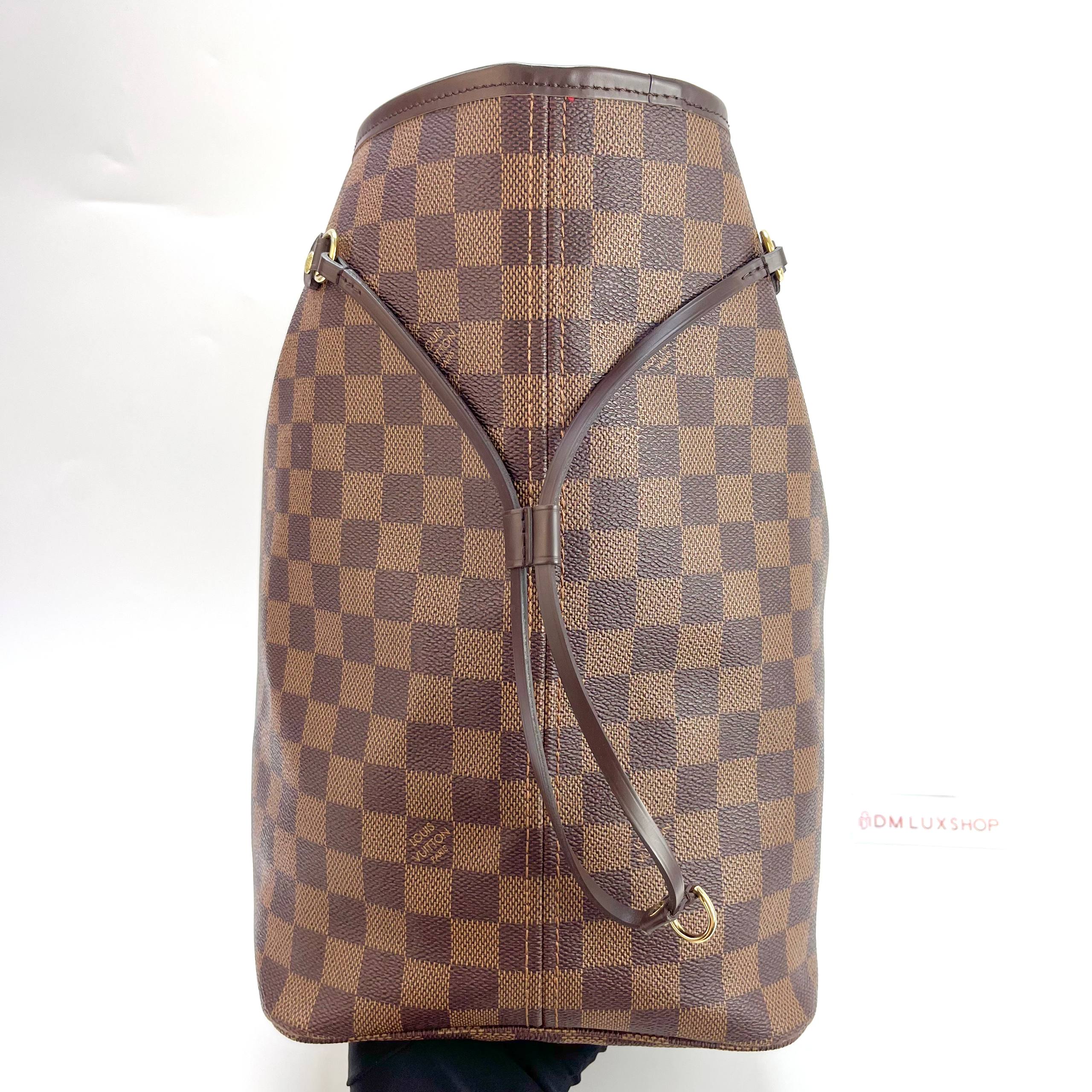 LV Damier Ebene Neverfull MM GHW