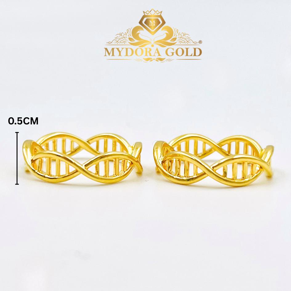 MYDORA Cincin DNA Full Gold 5G | Emas 916/22k