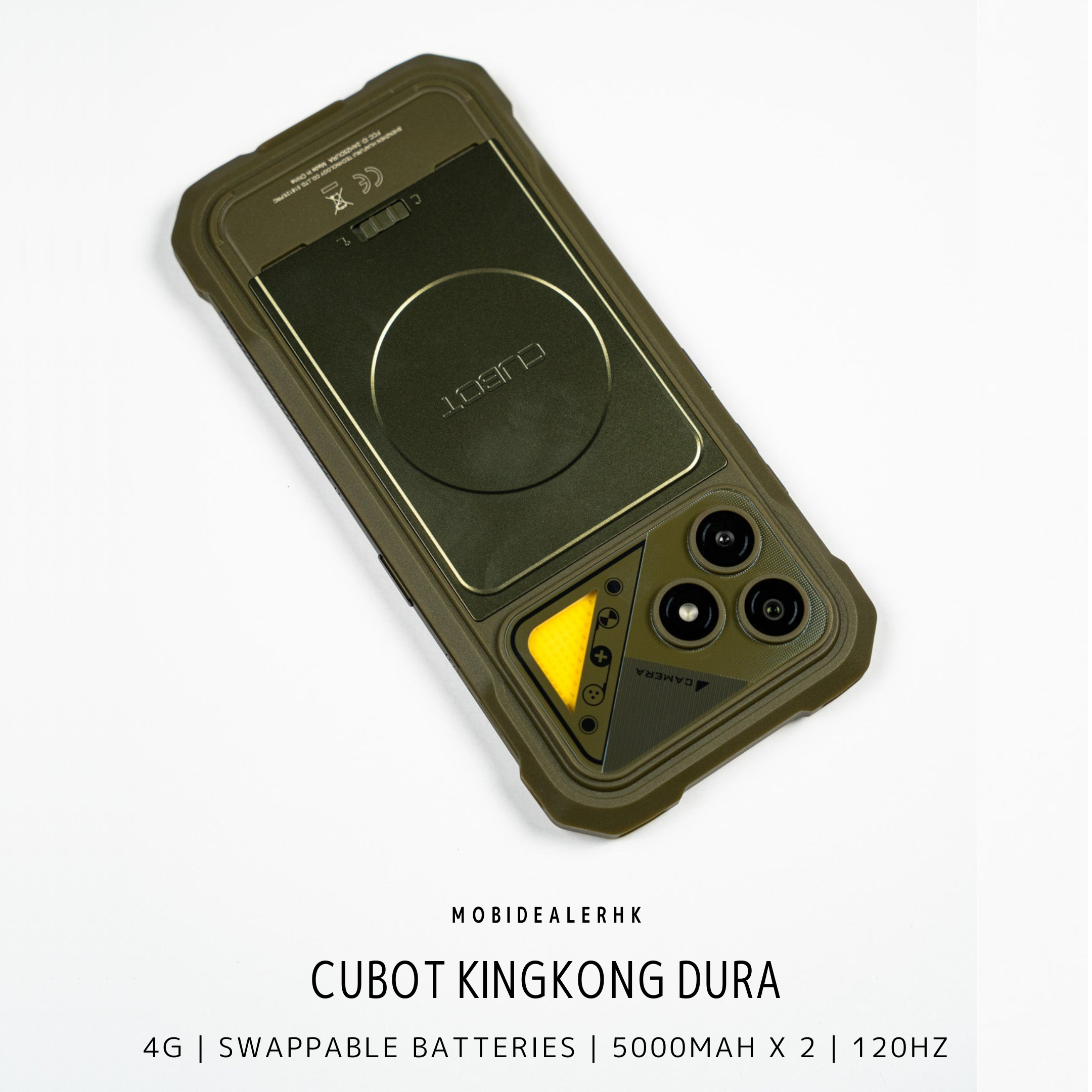 Cubot Kingkong Dura | 4G | 三防手機 | 可換式雙電池 | 5000mAh x2 | 120Hz