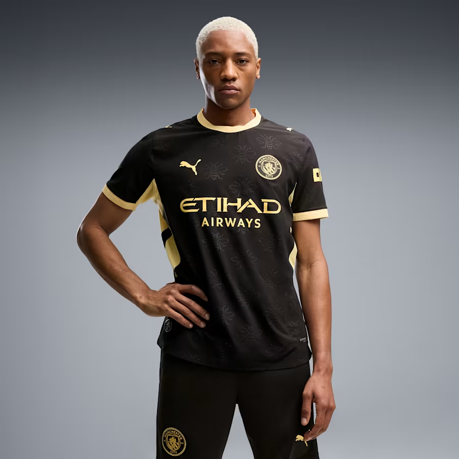 工業蜜蜂圖案 Puma Manchester City 曼城 2026-27 作客球員版球衣 (可加印字章) 784336