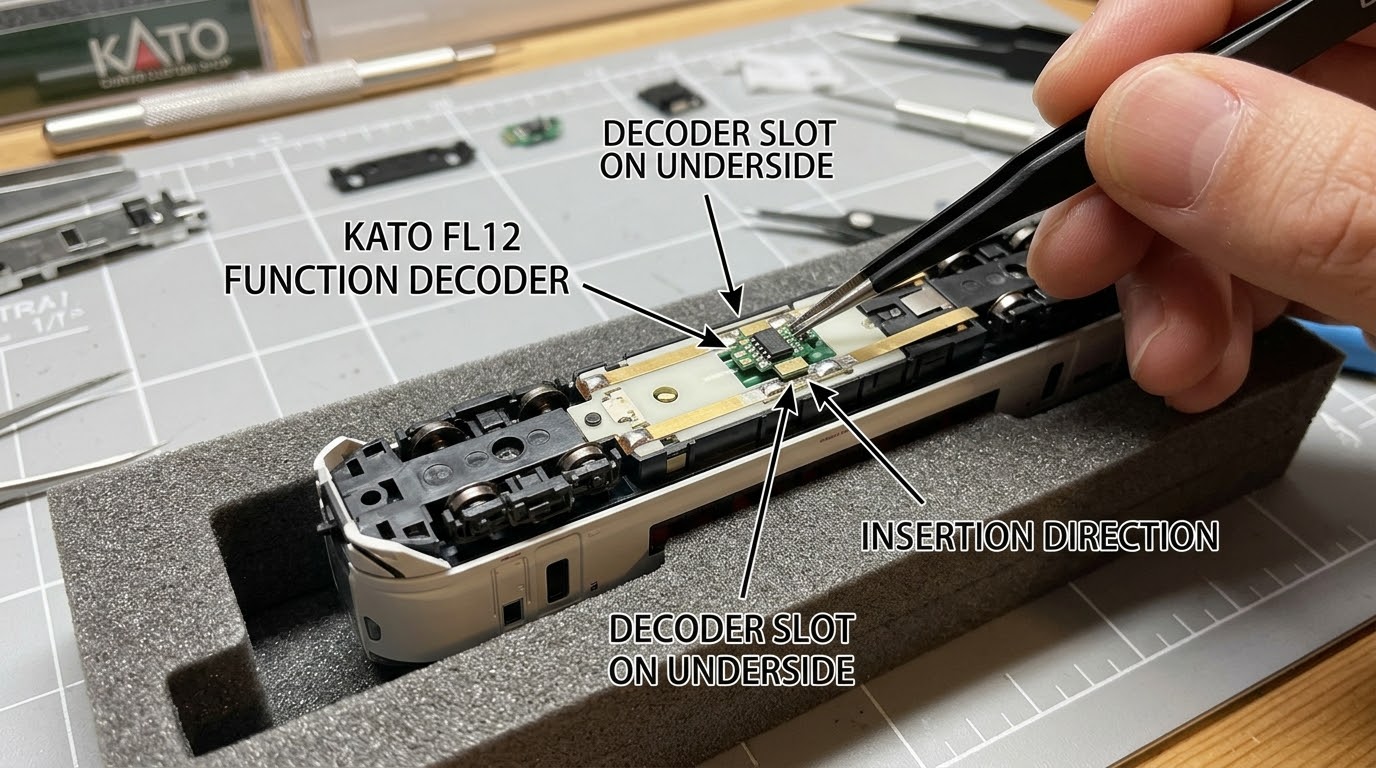 KATO FL12 N車 DCC 頭尾燈控制晶片(Dimmer 光暗控) 2個/Pack