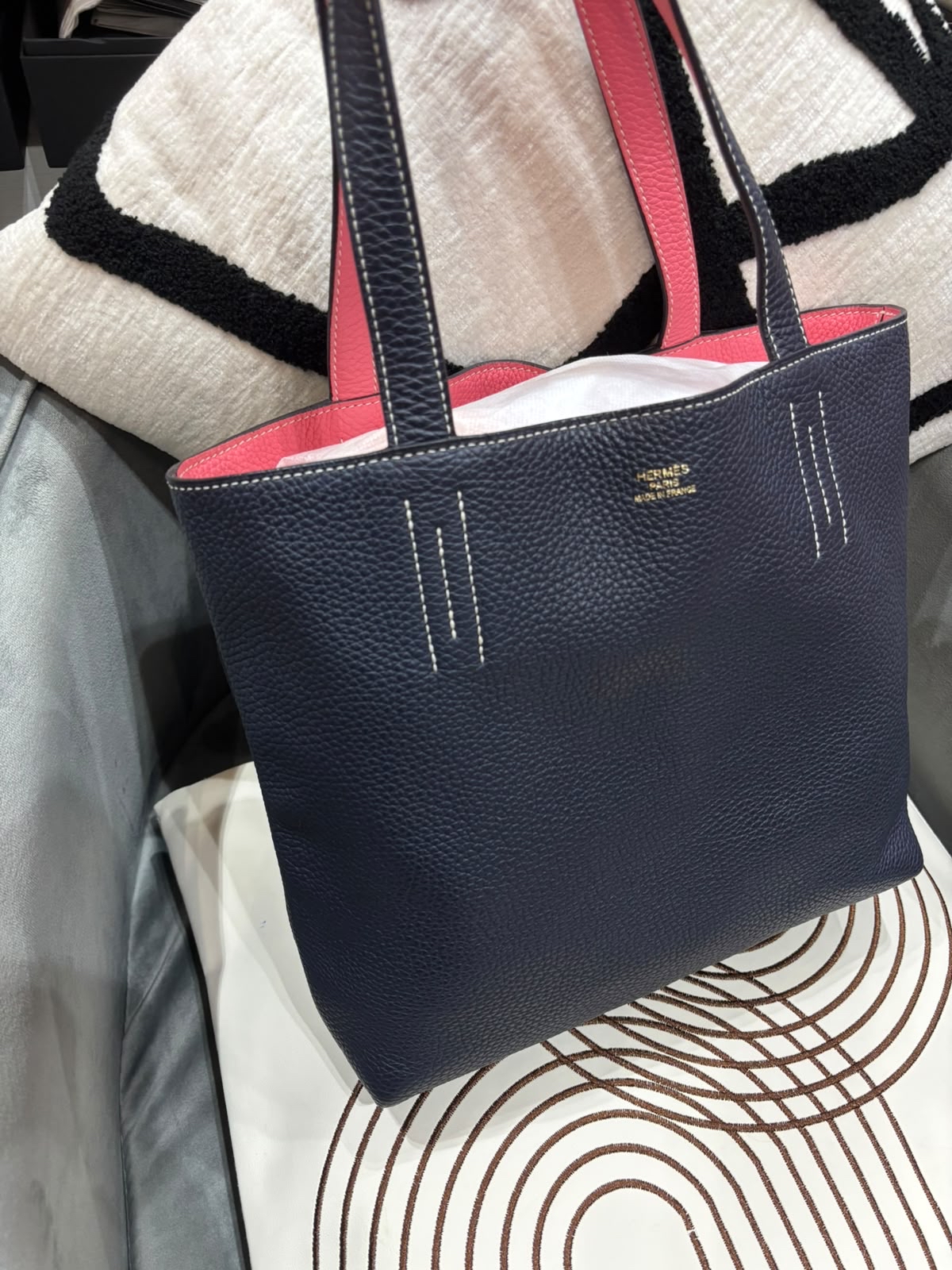 Hermes Double Sens 36 Stamp X 100%Authentic, 98%New ✅Dust Bag