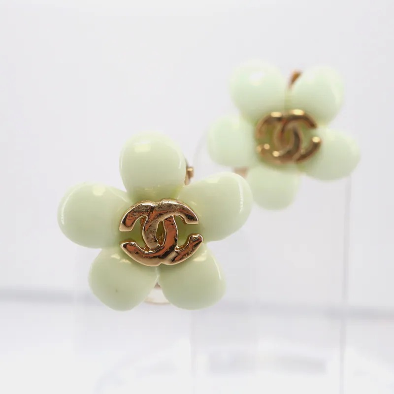 Chanel Coco Mark Flower Clip-on Earrings