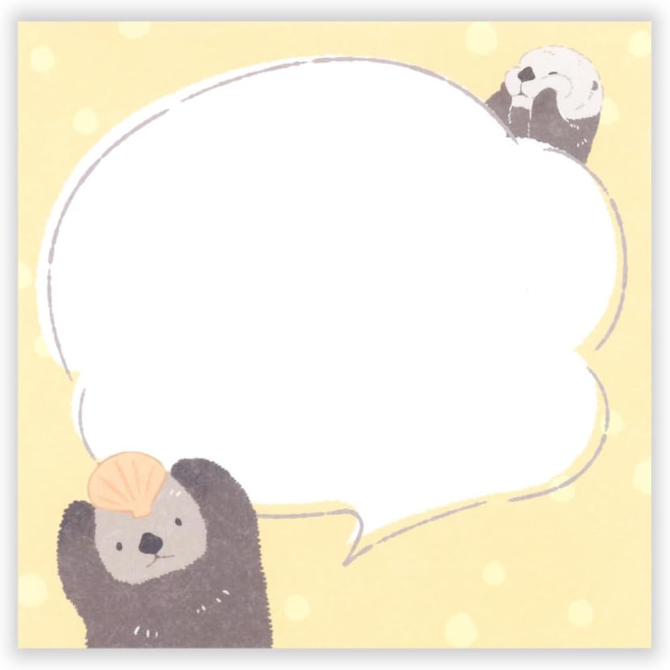 現貨｜ZOOm in Animals 海獺 日本製 便條紙 Memo Notepad (5424416)
