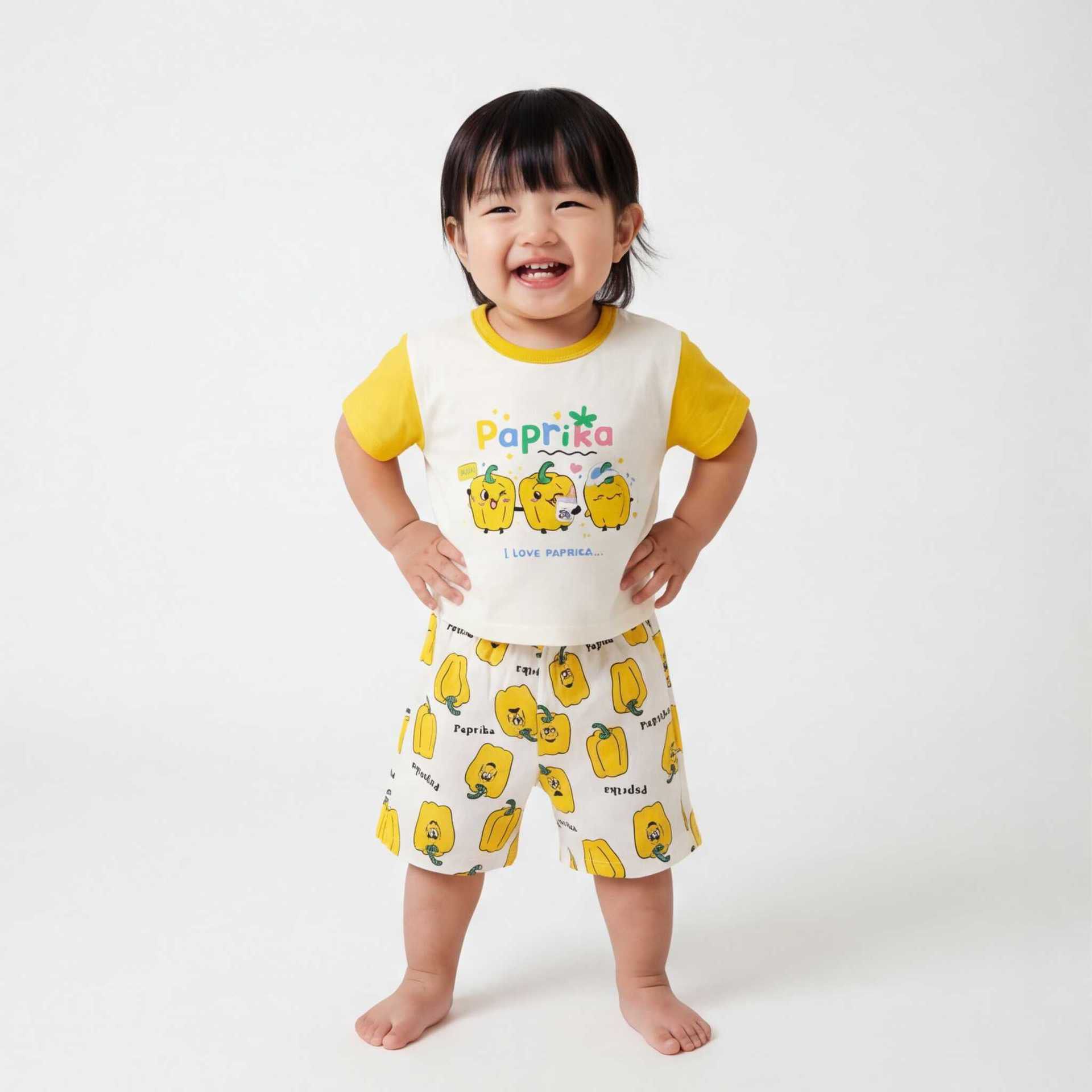 韓版ins甜椒滿印套裝