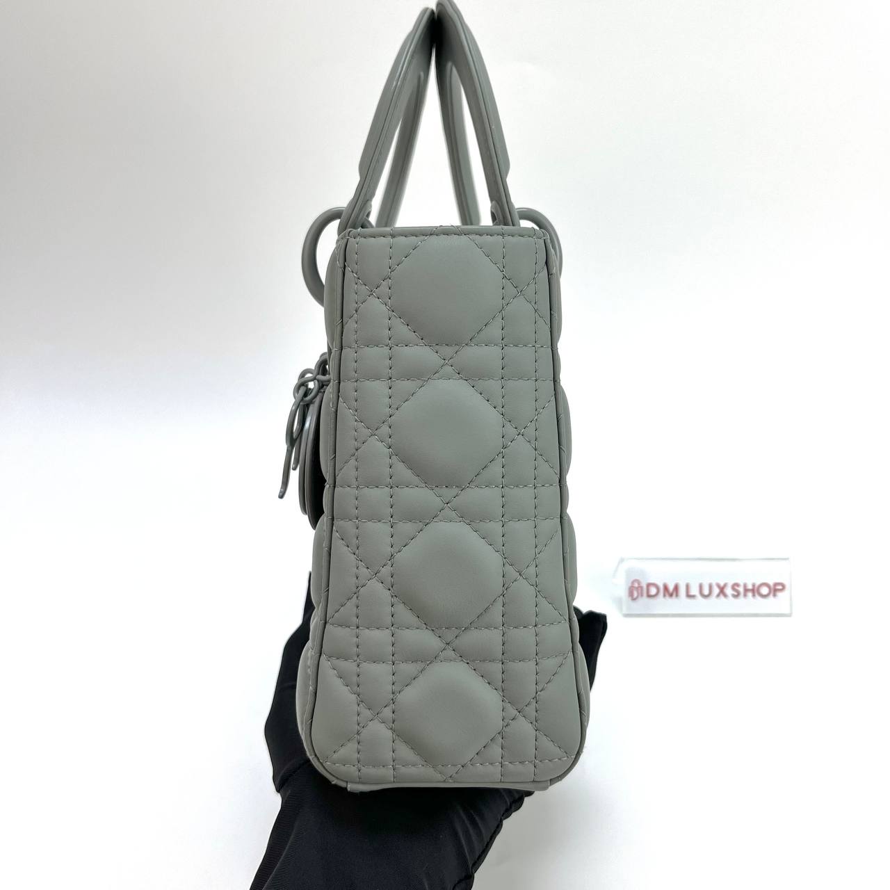Dior Lady Dior Matte Gray Small