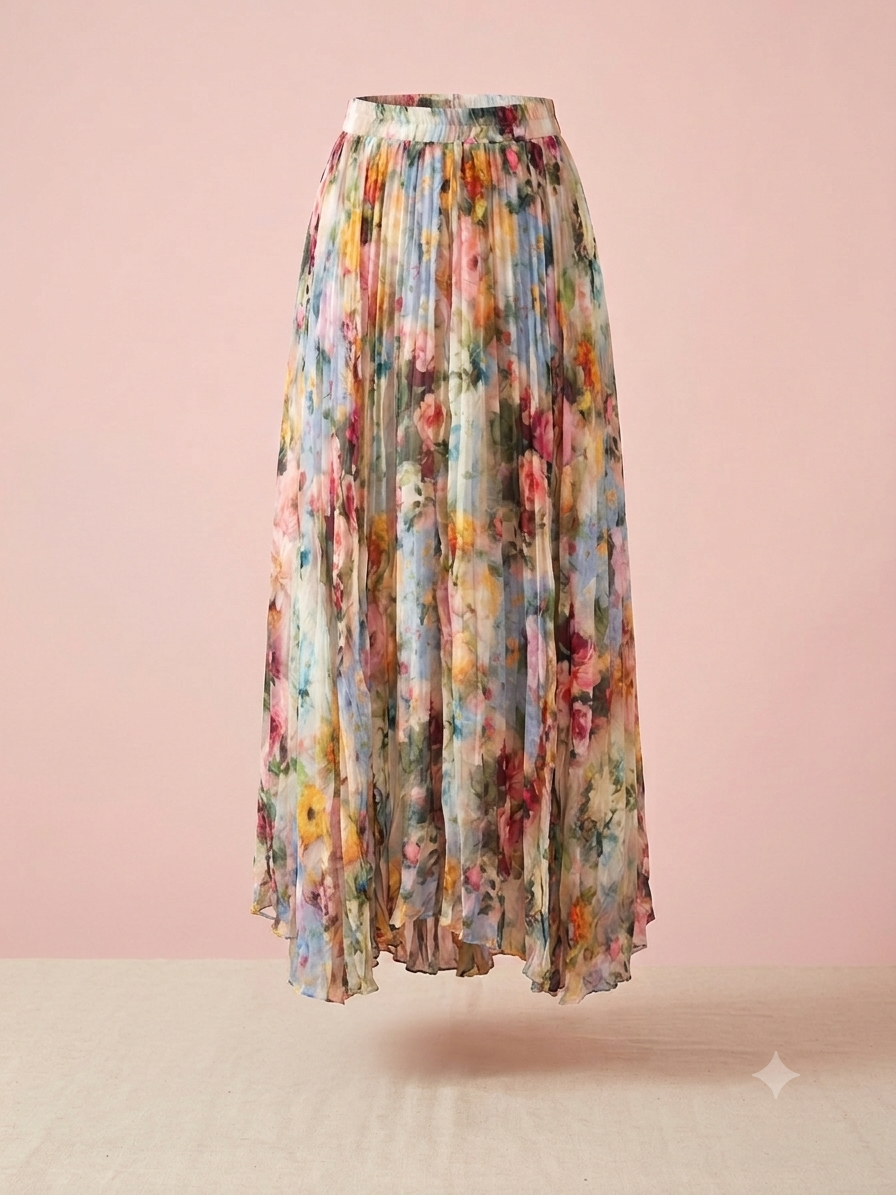 Flora Set (Vest top + Midi Skirt)