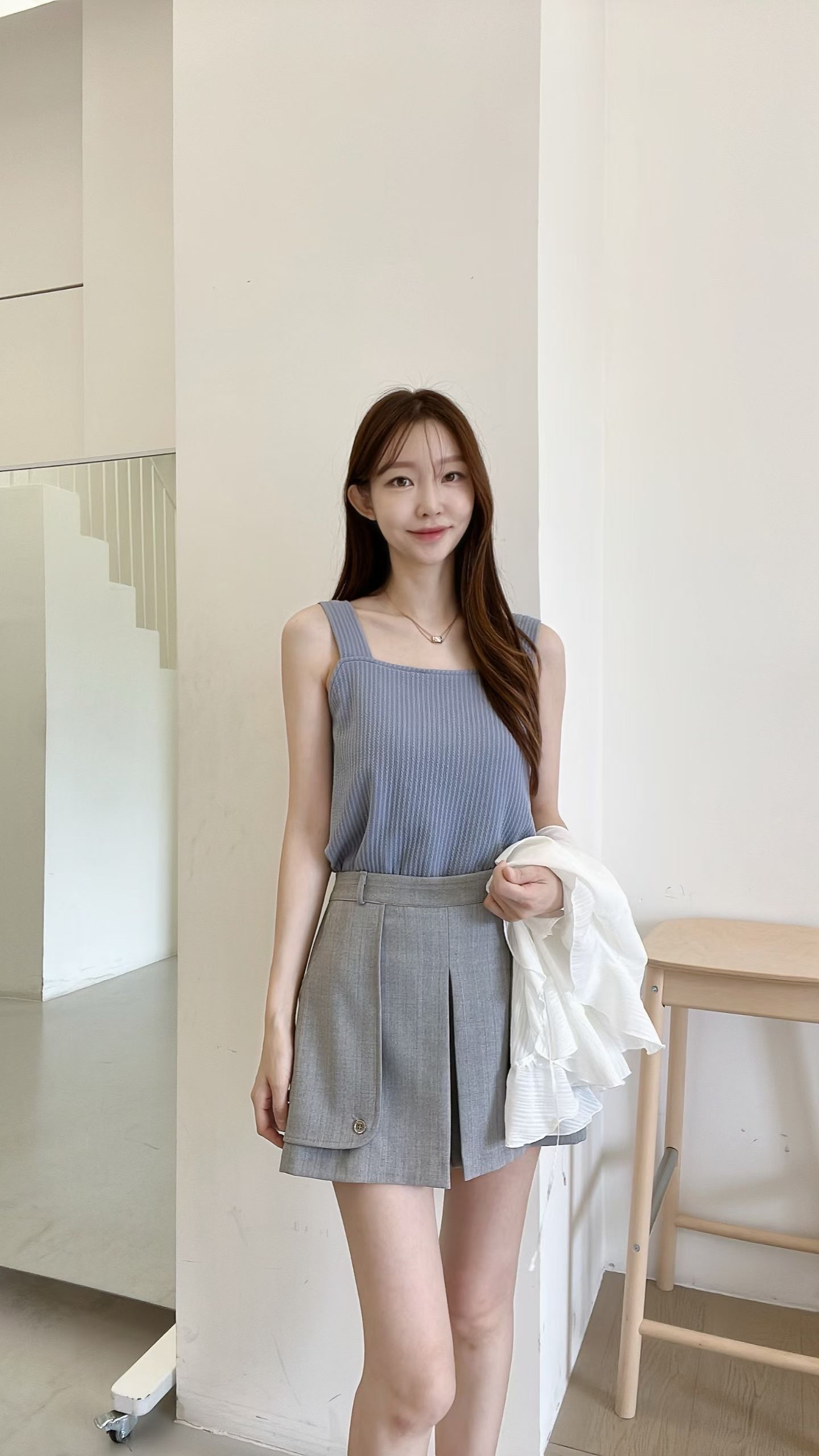 FV06_04 方領粗帶打底背心. (4色)