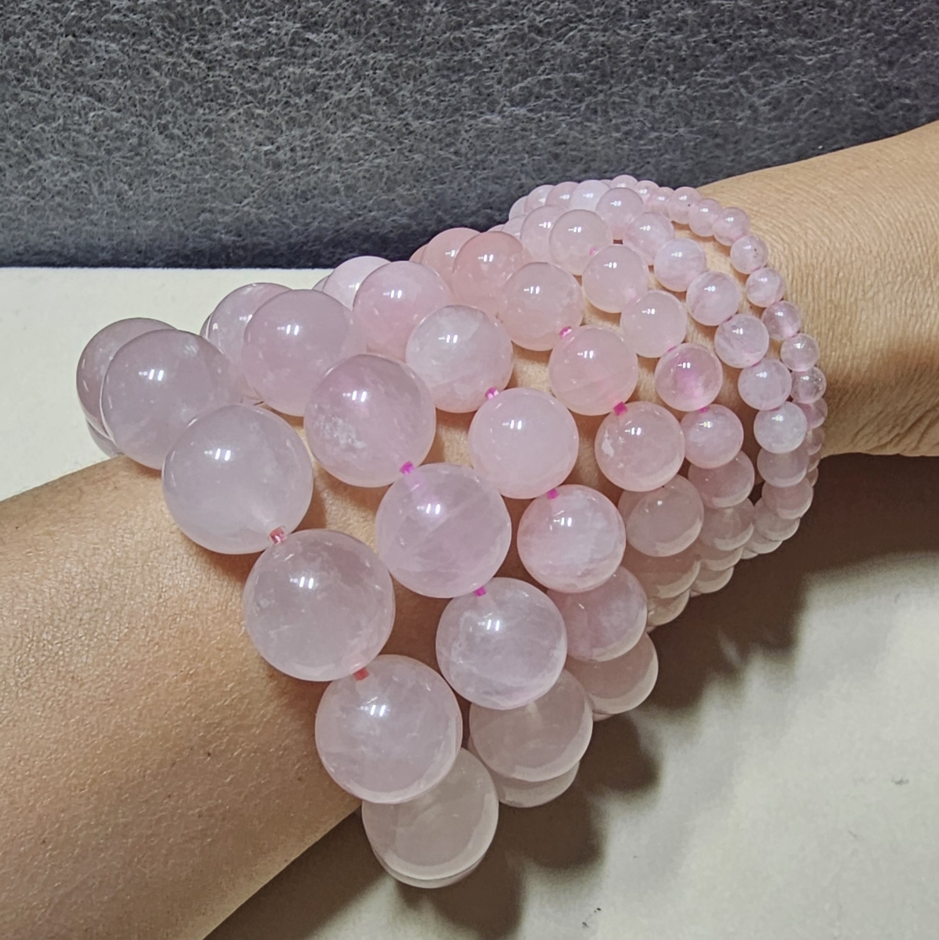 粉紅晶手串(Rose Quartz)