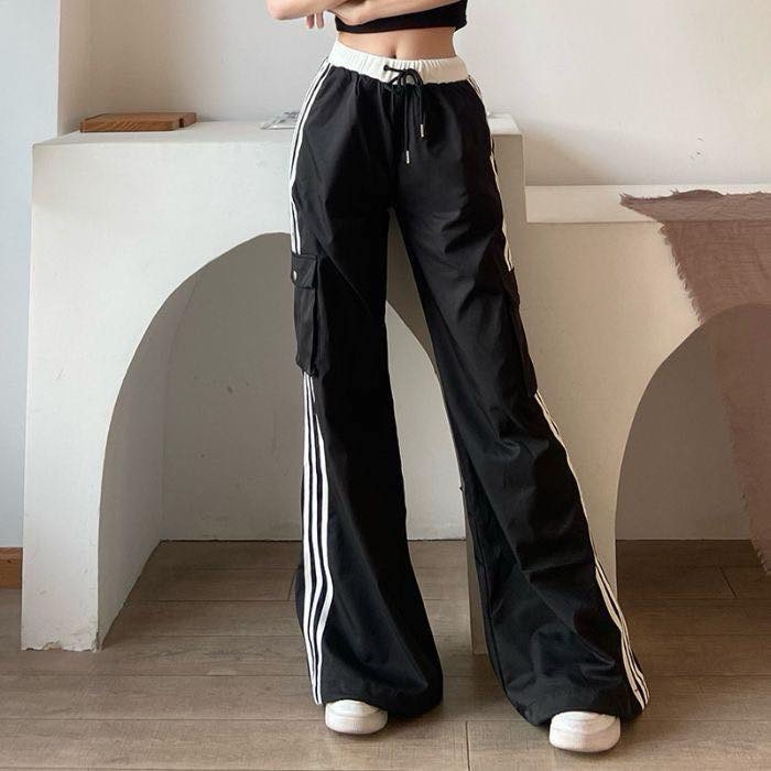 韓系春款薄長褲 