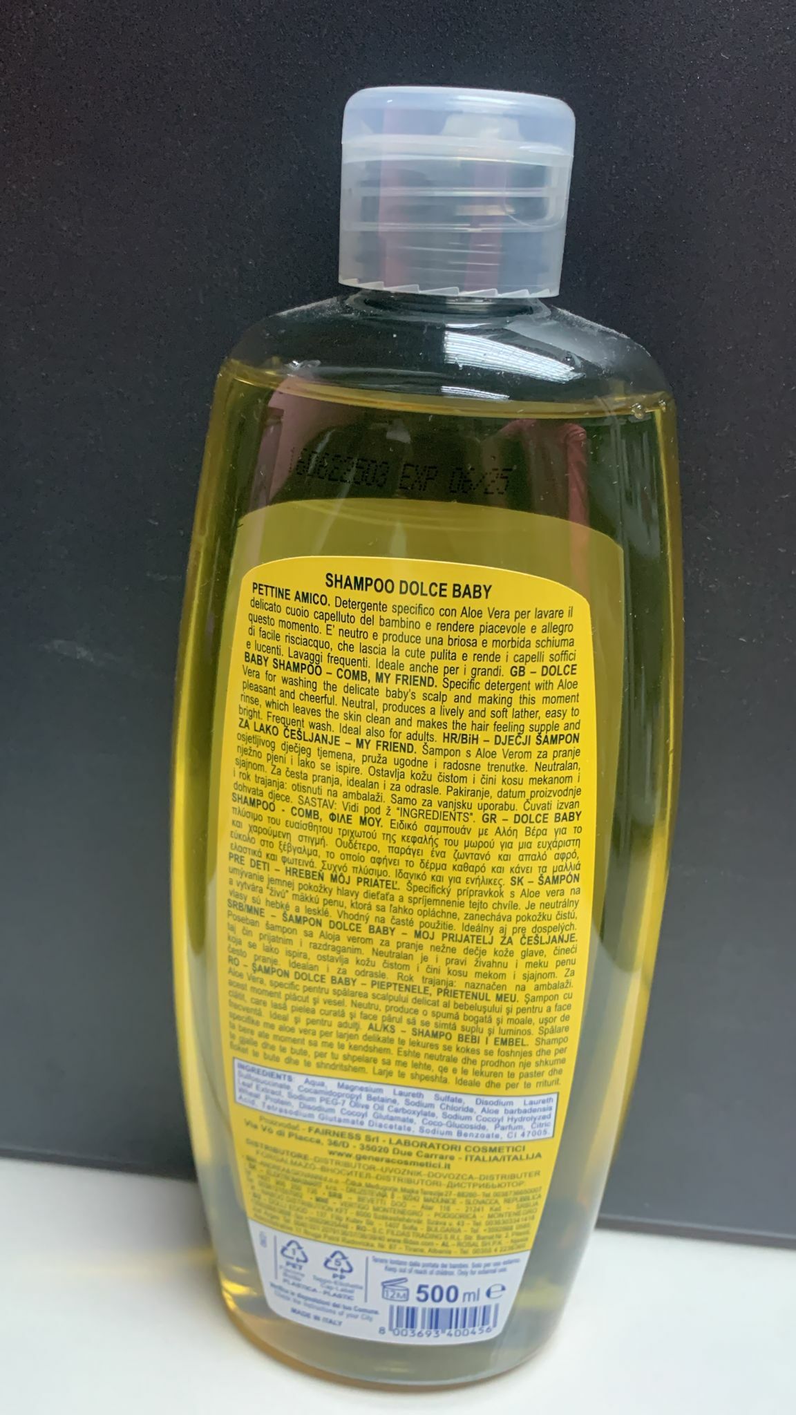 Genera蘆薈兒童洗髮精500ml-1支- 現貨