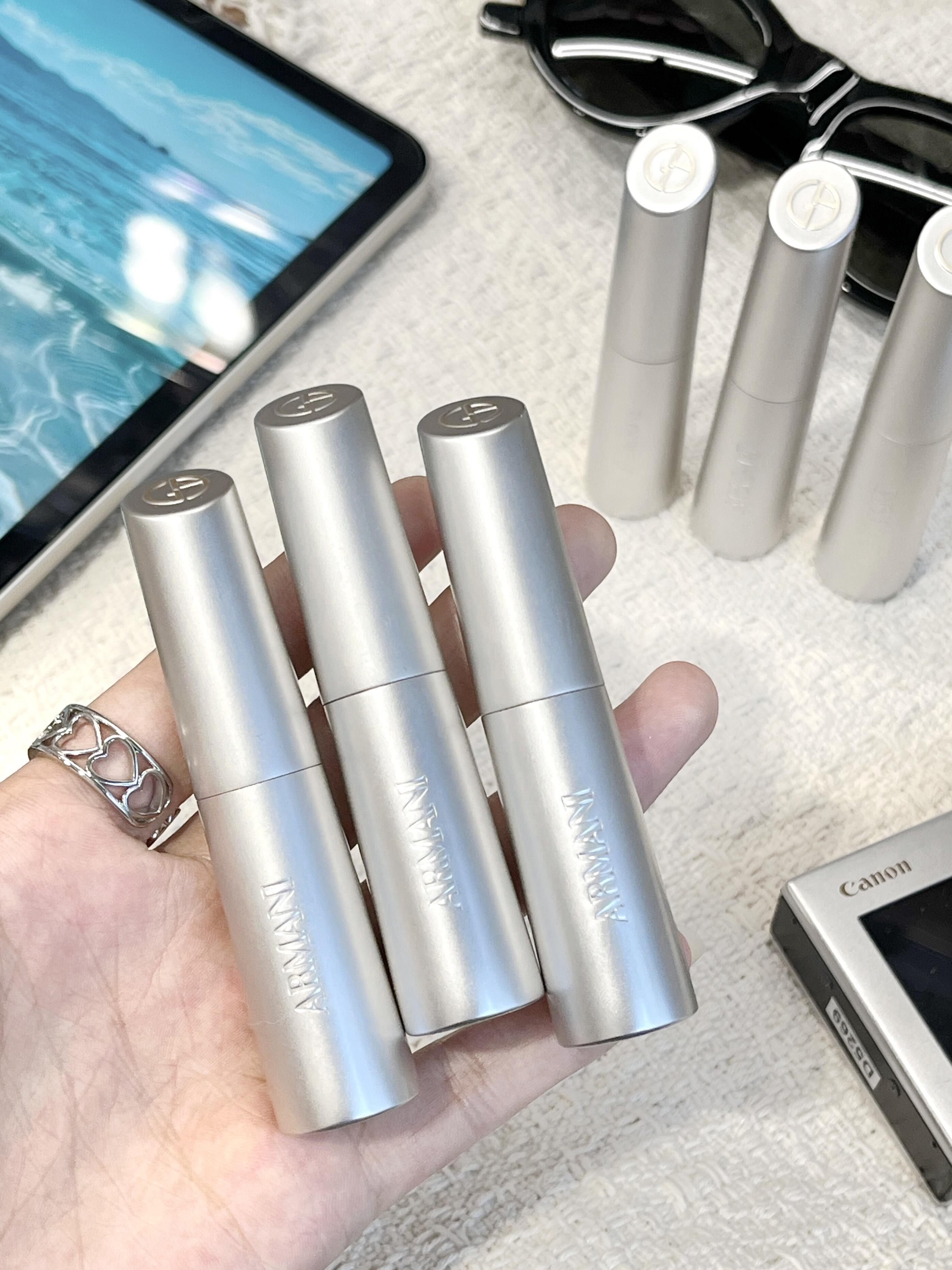 新品! Armani 阿瑪尼 銀管玻璃唇膏43 12 41 10 44