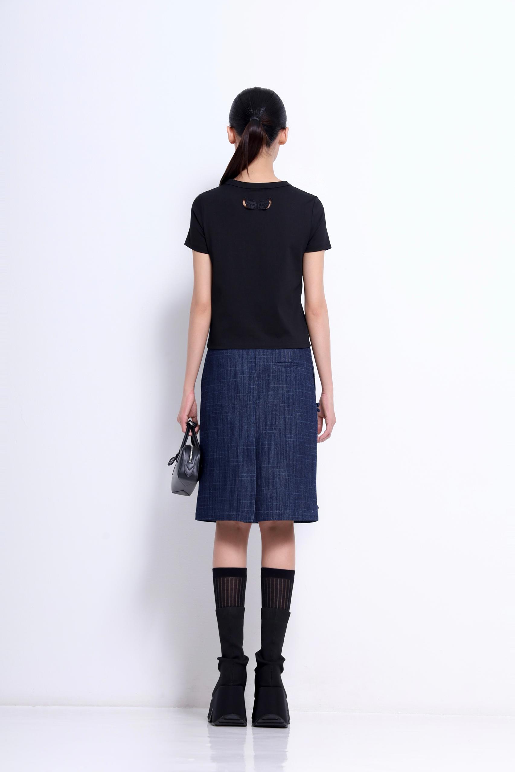 CS1422 DECORATED MINI BOW SKIRT