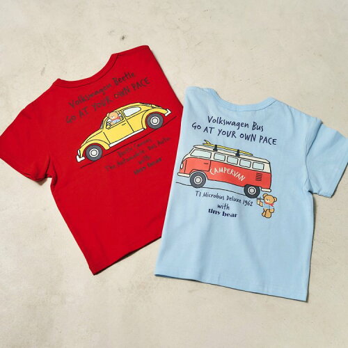 🆕【⭐訂購⭐】🇯🇵日本直送🌀#Volkswagen x tiny_bear 雙面印花 刺繡 短袖Tee［2款選］🌀[ELCA-0202][260412]