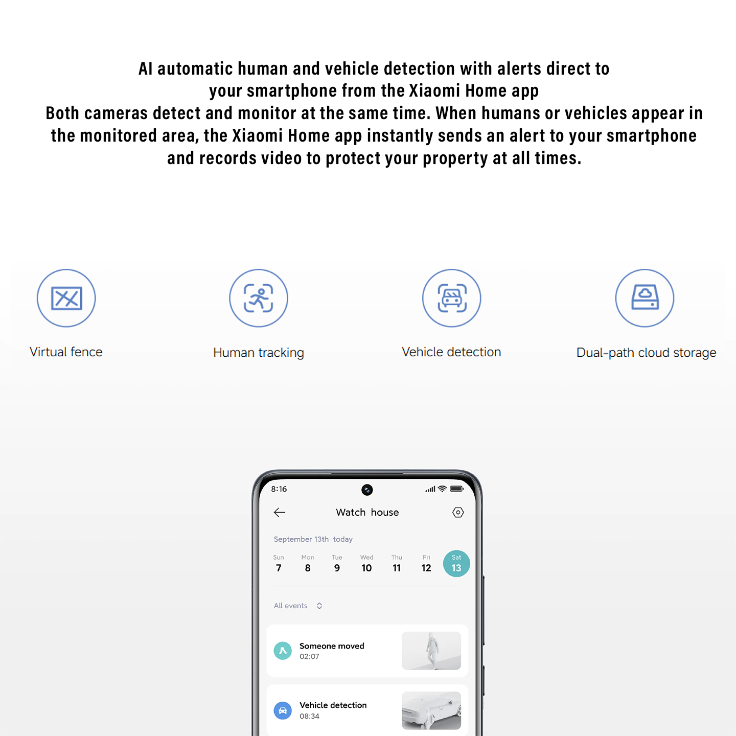 Xiaomi 3K CW500 Dual-Lens Outdoor Camera IP66 (BHR9662MY)