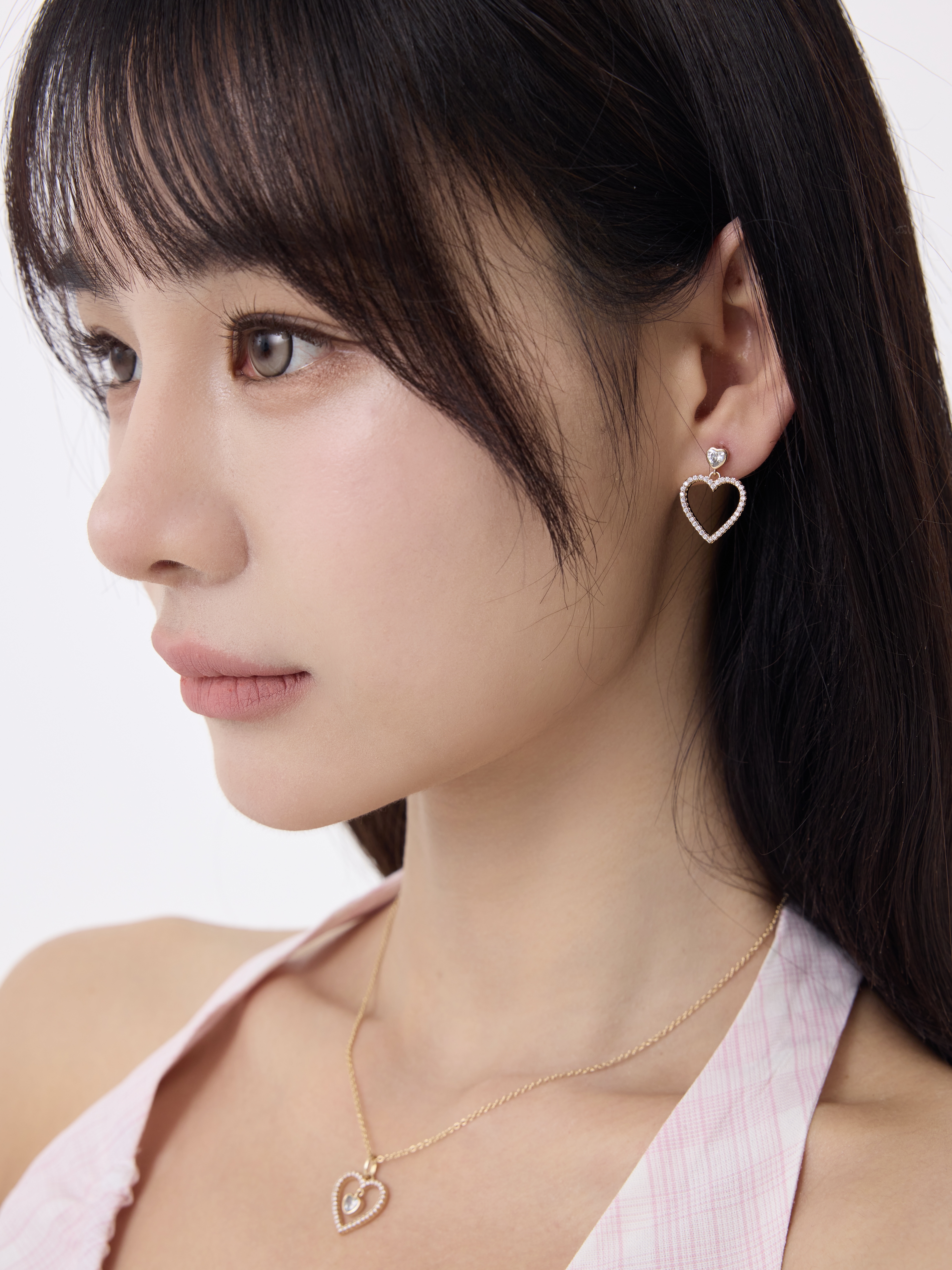 Astra Heart Earring Plaqué or