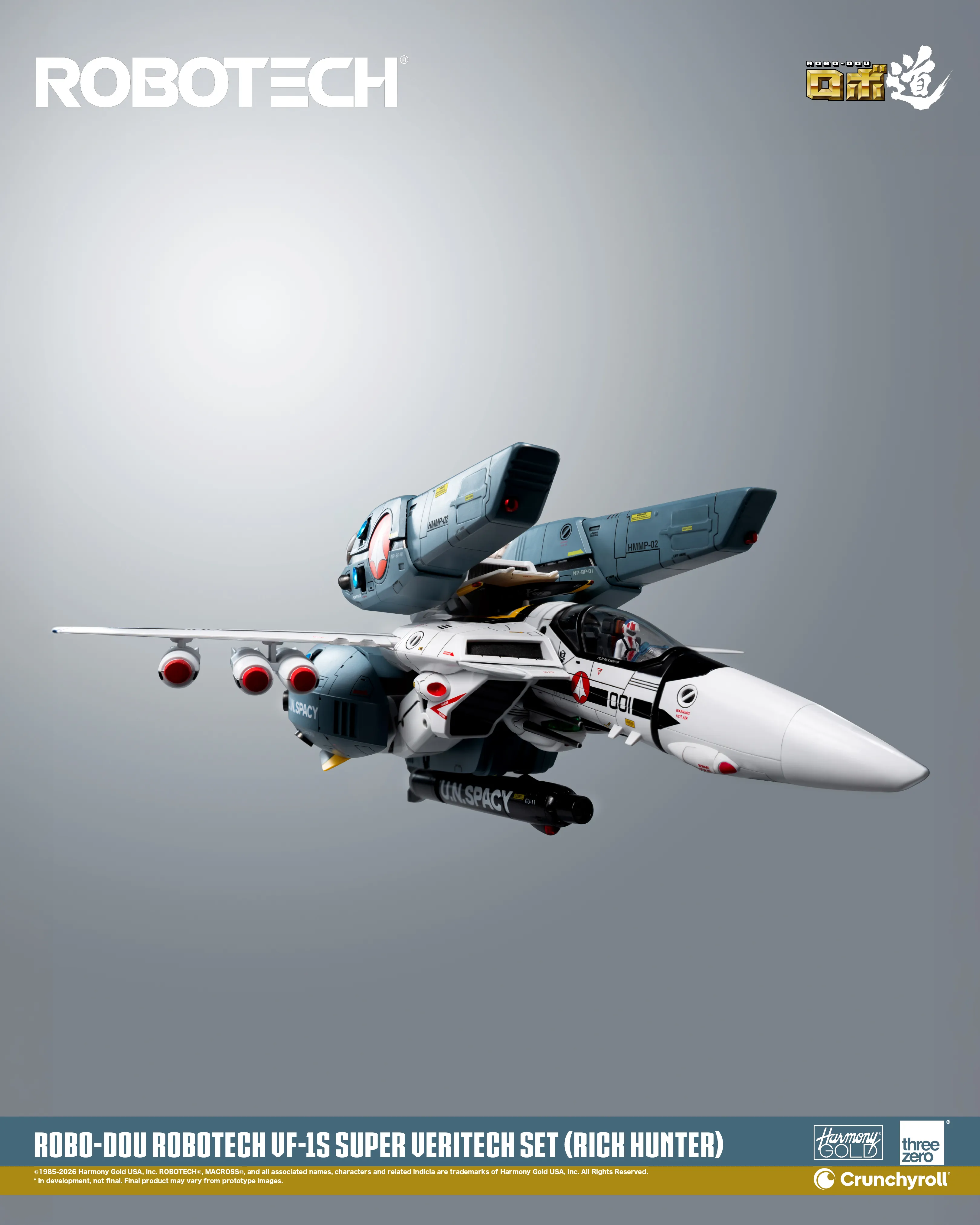 (預訂訂金 $700) (總價 $1786) threezero ROBO道 超時空要塞 Macross VF-1S 變形戰鬥機超級裝甲套裝 (獵龍 洛·福卡) (行版) ROBO-DOU Robotech VF‐1S Super Veritech Set (Rick Hunter Roy Fokker) (TZ-3Z0307) 