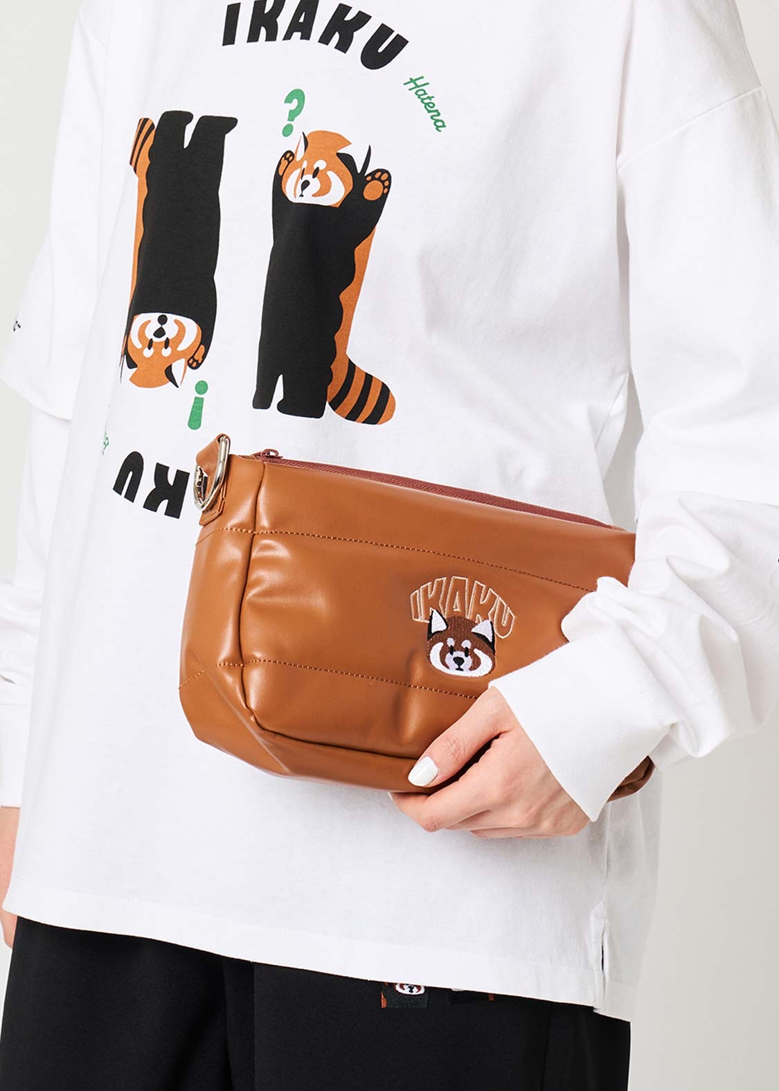 📦訂購 日本限定 graniph IKAKU Red Panda 小熊貓 PU 泡泡袋