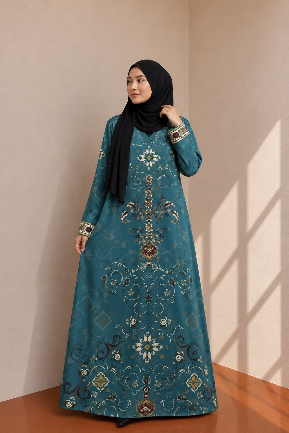 JASMIN in Dark Teal Blue