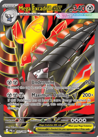 Pokemon TCG Pitch Black - Mega Excadrill EX-103/084