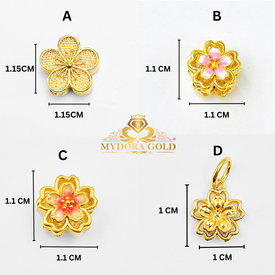 MYDORA Charm Bead Sakura Series (5G) l EMAS 916/22K