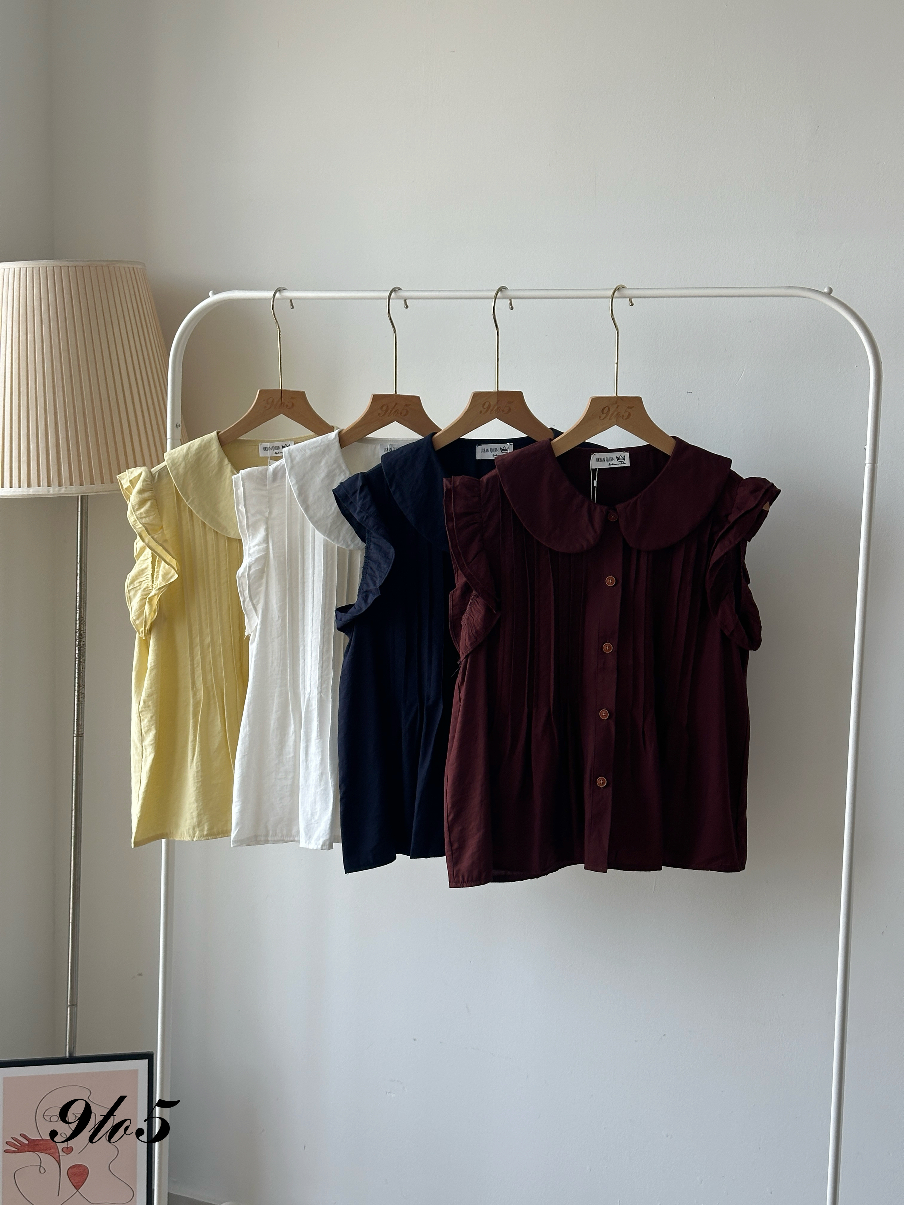 T4118 Ruffle Sleeve Blouse - 4 Colors