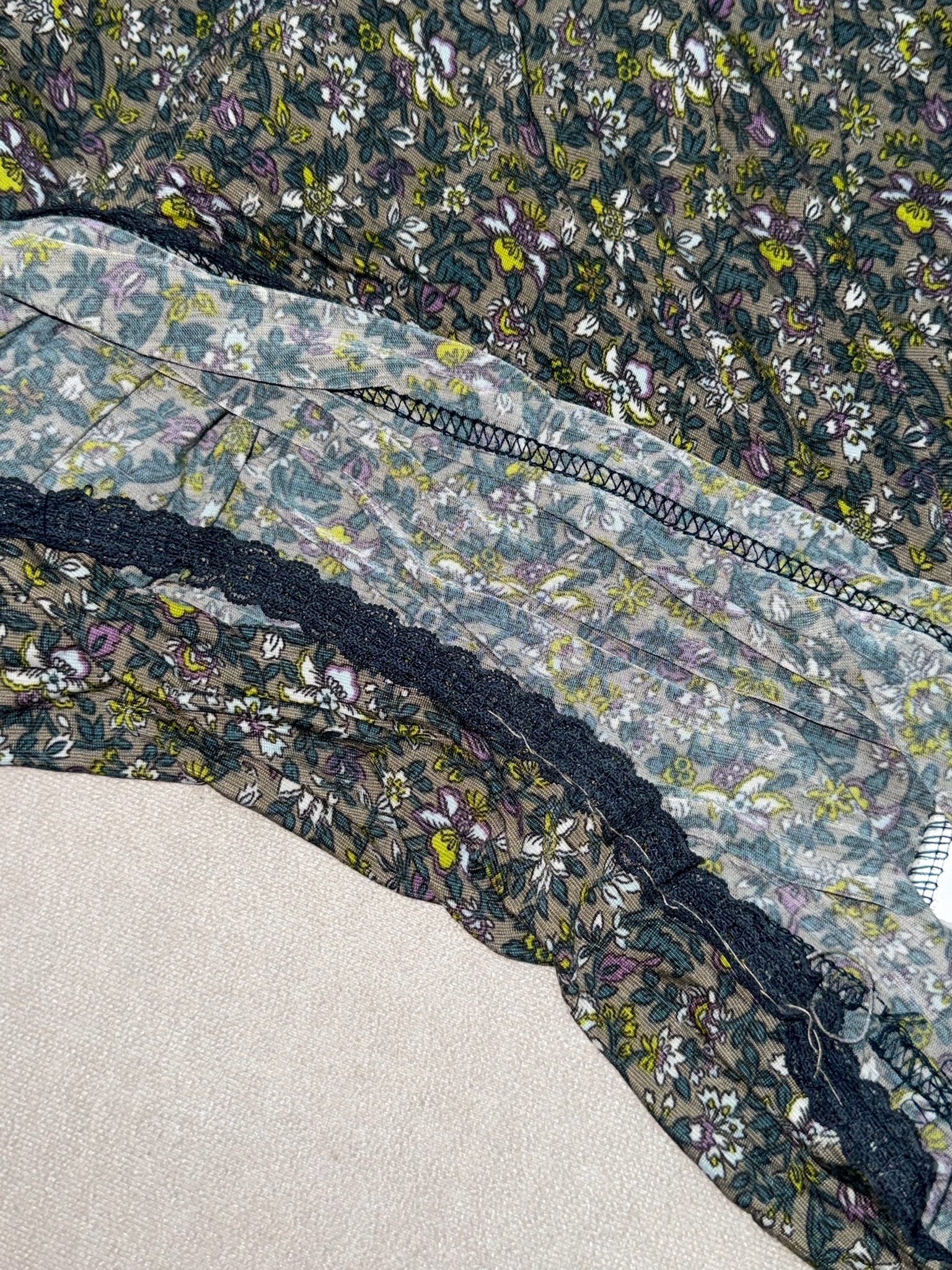 Prairie Floral Dress with Short Sleeve Cardigan