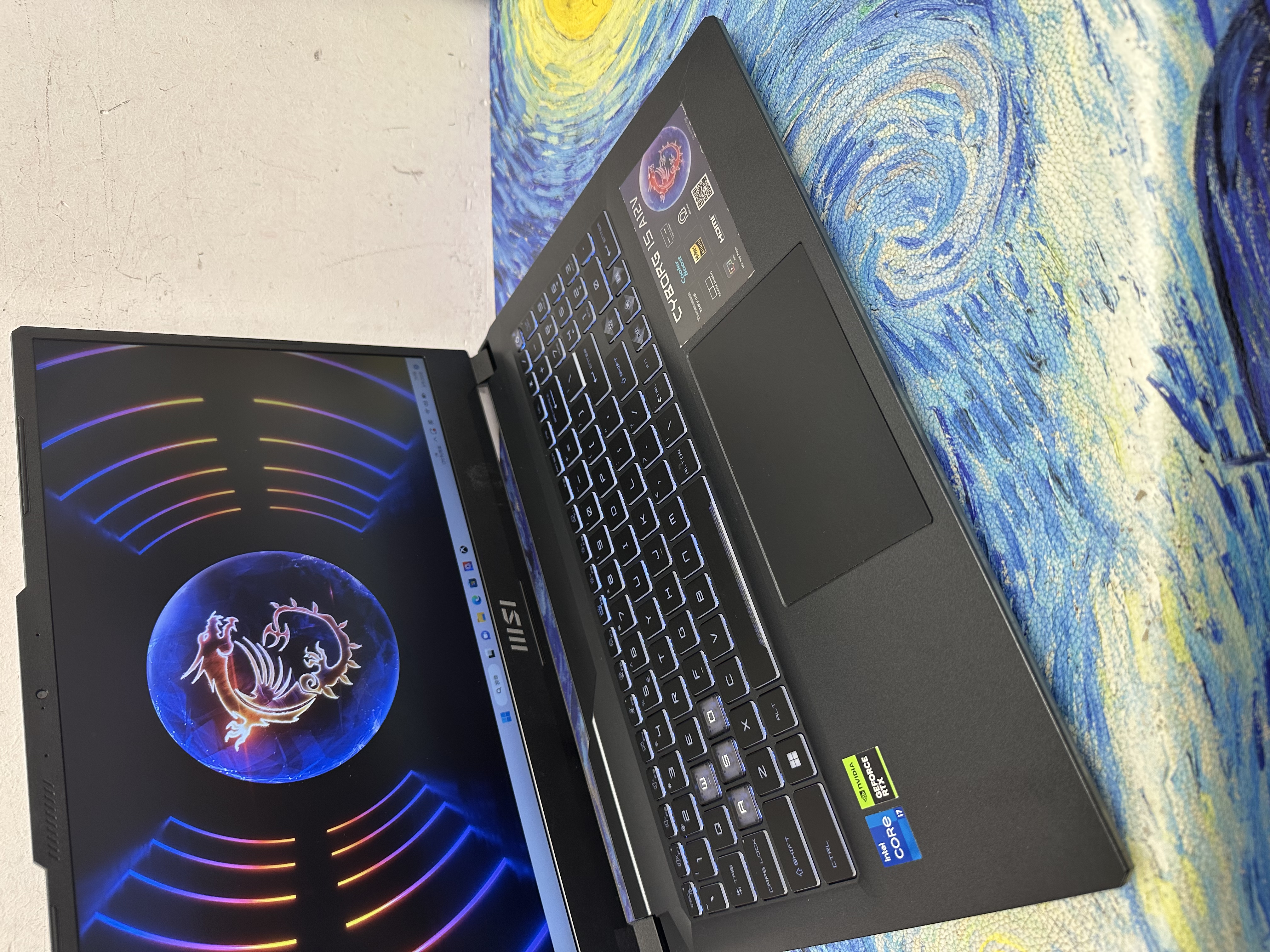 #6113 MSI  i7-12650H/8,16,32GB Ram/256,512GB,1TB SSD/15吋144Hz Mon/RTX 4060獨立顯示卡/ Gaming Laptop / Notebook / PC / Office / Work / gaming notebook / Netflix / Movie / Windows / win 11