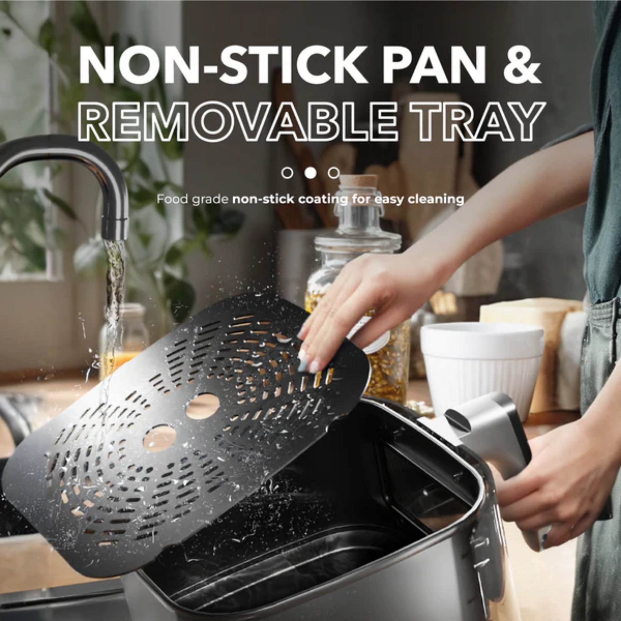 Russell Taylors 4.5L 3D Visionary Digital Air Fryer Green (Z4)