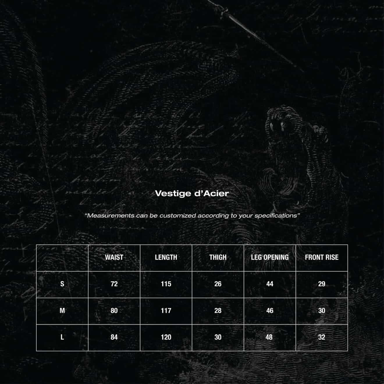 VESTIGE D'ACIER PANTS