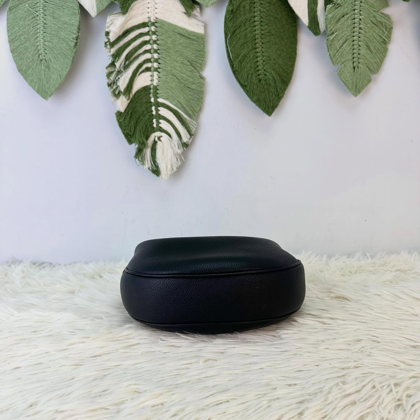 CELINE 🤍PRE OWNED Teen LuLu 黑色真皮金扣 手提單肩斜肩包🖤