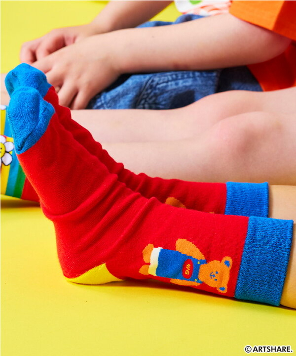 🇯🇵預訂 日本直送🇯🇵Markey’s x Wiggle Wiggle四色趣味圖案印花襪